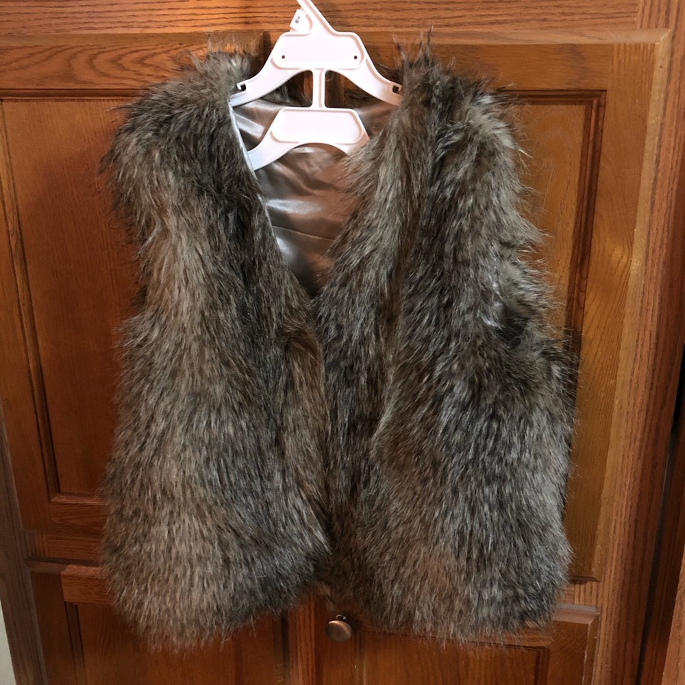 Faux fur vest